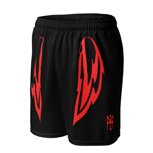 Wing Shorts - Black w/ Red